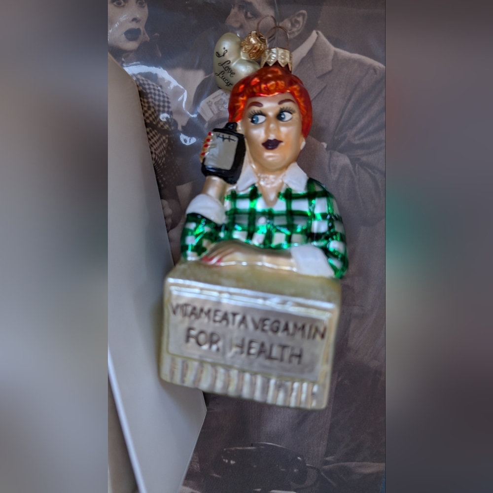 Christopher Radko I Love Lucy Vitameatavegimin Ornament